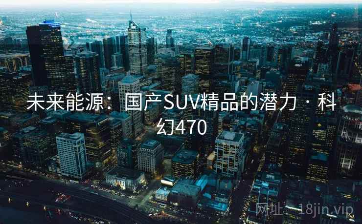 未来能源：国产SUV精品的潜力 · 科幻470  第2张